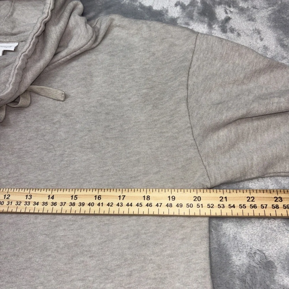 Pure Jill Sweater Dress Womens M Beige Soft Touch Cotton Turtleneck Long Sleeve